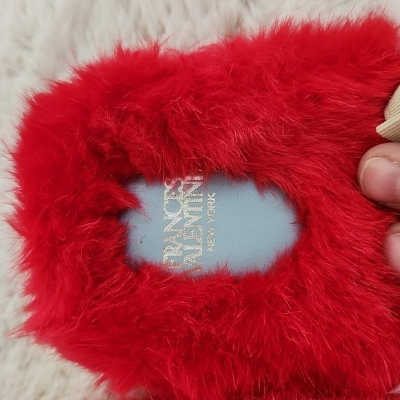 New Francis Valentine New York Red and White Slippers-Size 10​​​​​​​ - Picture 2 of 5